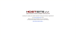 Desktop Screenshot of hostsite.co.za