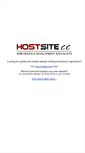 Mobile Screenshot of hostsite.co.za