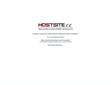 Tablet Screenshot of hostsite.co.za